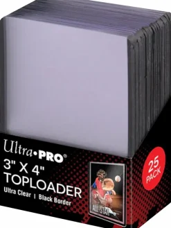 Ultra Pro - 3" x 4" 35pt Black Border Toploader 25-Pack