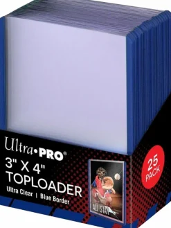 Ultra Pro - 3 x 4 35pt Blue Border Toploader 25-Pack