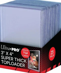 Ultra Pro - 3 x 4 Thick 75pt Card Top Loader (25 Count)
