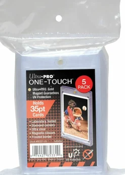 Ultra Pro - Clear 35pt Magnetic UV One-Touch Card Holder 5-Pack