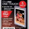 Ultra Pro - Clear 55pt Magnetic UV One-Touch Card Holder 5-Pack