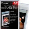 Ultra Pro - One-Touch Card Holder Resealable Polypropylene Bags (100 Count)