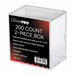 Ultra Pro - 2-Piece 200 Count Clear Card Storage Box