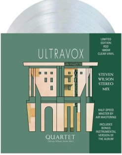 Ultravox - Quartet (Steven Wilson Mix) 2xLP Vinyl Record (2023 Record Store Day Black Friday Exclusive Clear Vinyl)