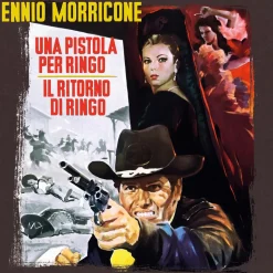 Una pistola per Ringo / Il ritorno di Ringo (A Pistol for Ringo / The Return of Ringo) Original Motion Picture Soundtrack By Ennio Morricone LP Vinyl Record (2022 Record Store Day Exclusive Transparent Red Coloured Vinyl)