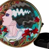 Universal Monsters - Bride of Frankenstein Stained Glass 9" Faux Leather Crossbody Bag