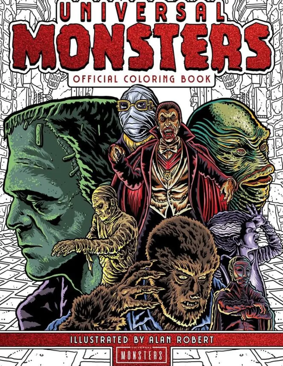 Universal Monsters - The Official Colouring Book Paperback Book