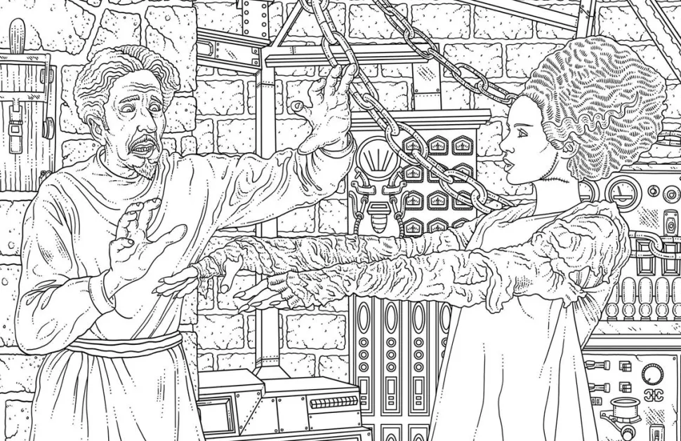 Universal Monsters - The Official Colouring Book Paperback Book