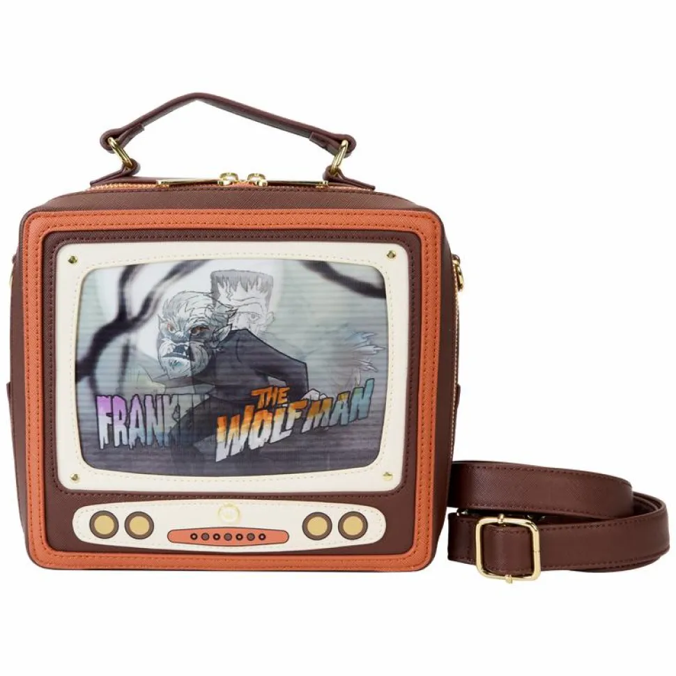 Universal Monsters - Vintage TV Triple Lenticular 7" Faux Leather Crossbody Bag