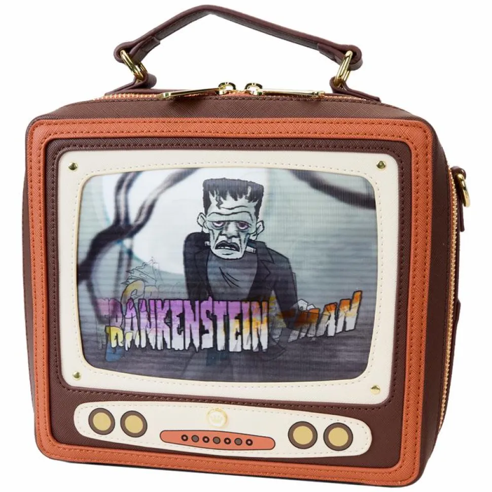 Universal Monsters - Vintage TV Triple Lenticular 7" Faux Leather Crossbody Bag