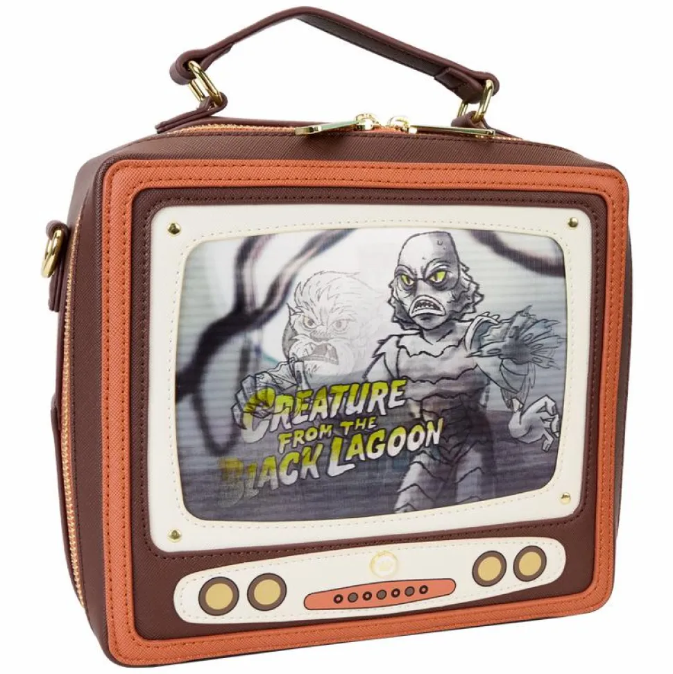 Universal Monsters - Vintage TV Triple Lenticular 7" Faux Leather Crossbody Bag