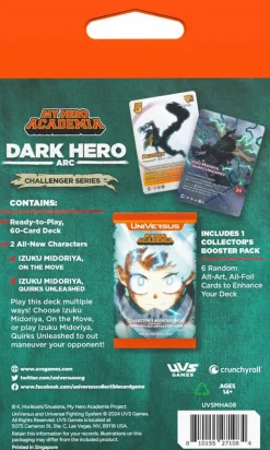 UniVersus - Card Game Challenger Series My Hero Academia: Dark Hero Arc Deck
