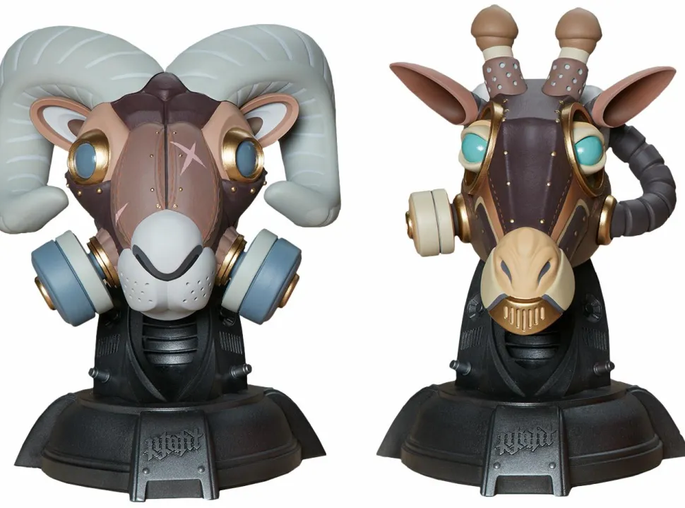 Unruly Industries - Ram & Giraffe Guerrilla Squadron 9” Vinyl Figure Set by Freehand Profit