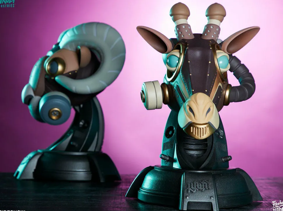 Unruly Industries - Ram & Giraffe Guerrilla Squadron 9” Vinyl Figure Set by Freehand Profit