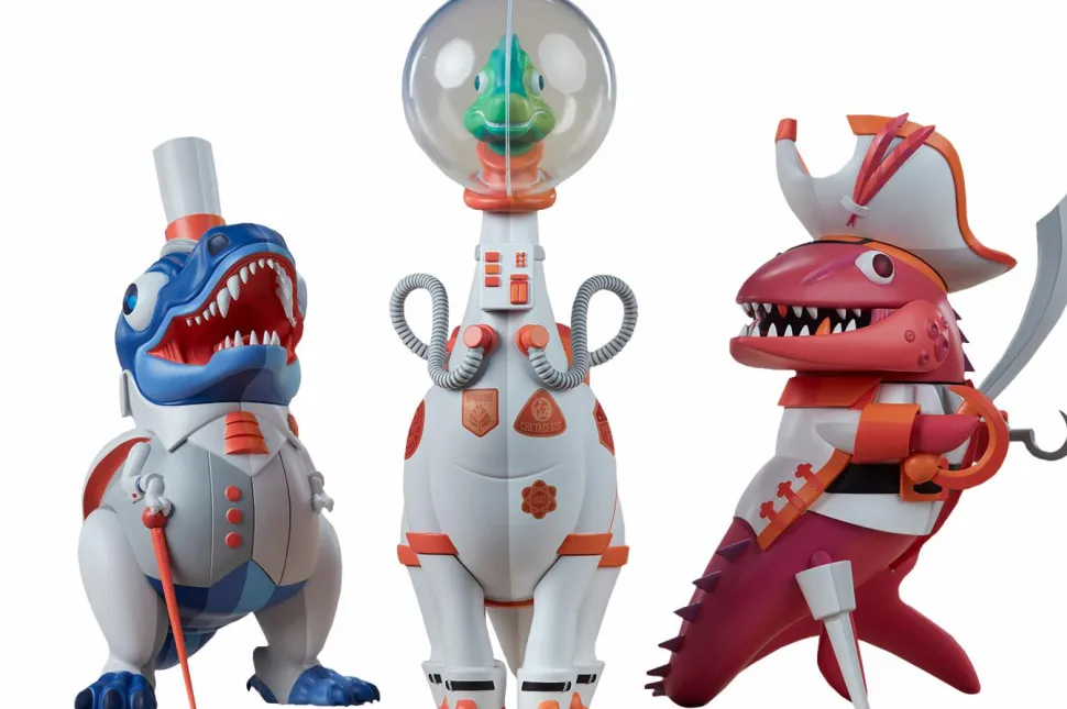 Unruly Industries - Whaleontology 9” Designer Collectable Statue Set by Tom Whalen