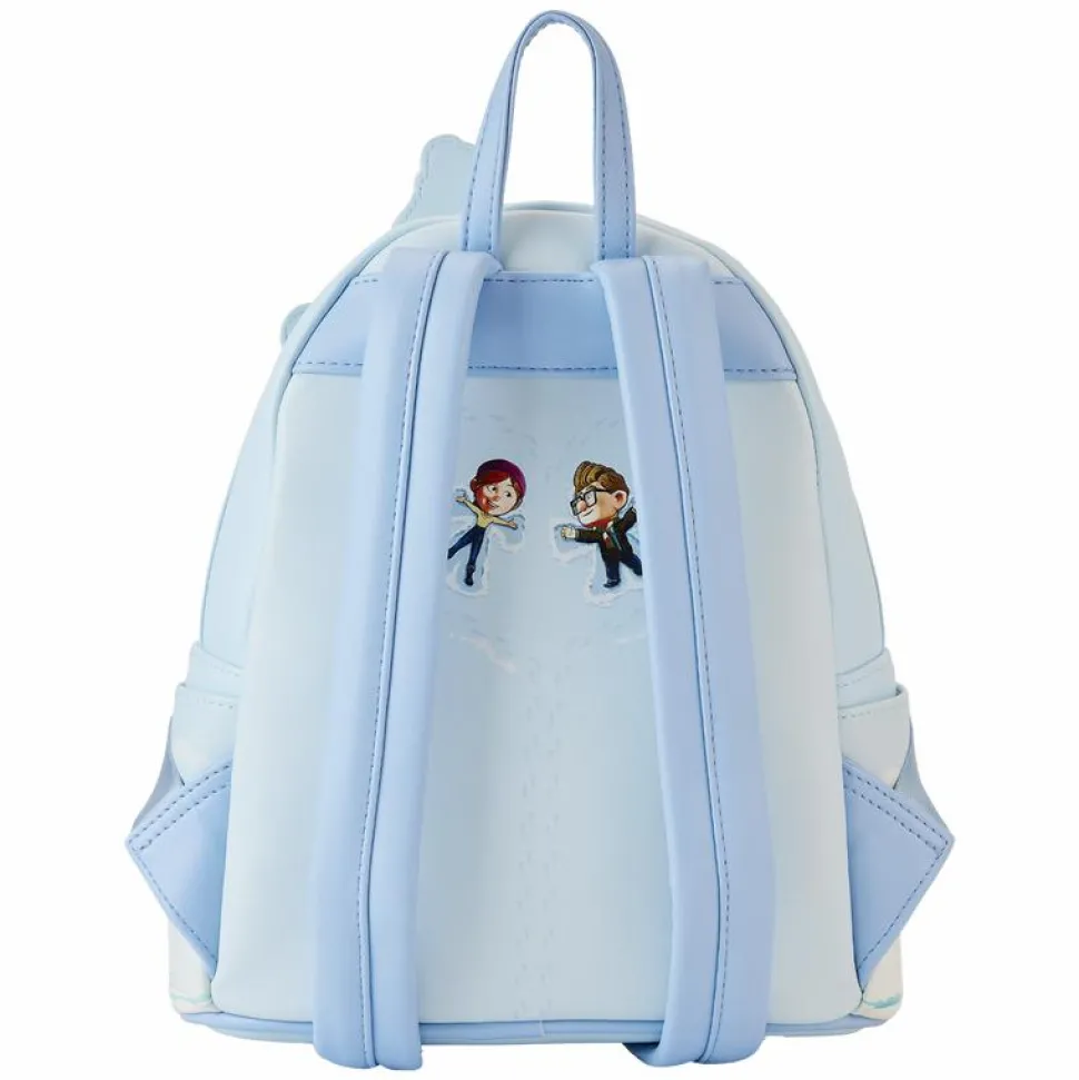 Up - House Holiday Light Up 10" Faux Leather Mini Backpack