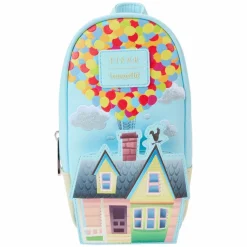 Up - 15th Anniversary Balloon House 8" Faux Leather Pencil Case