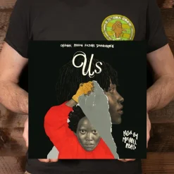 Us (2019) - Original Motion Picture Soundtrack by Michael Abels 2xLP Vinyl Record (The Untethering Red, Brass & White Split Coloured Vinyl)