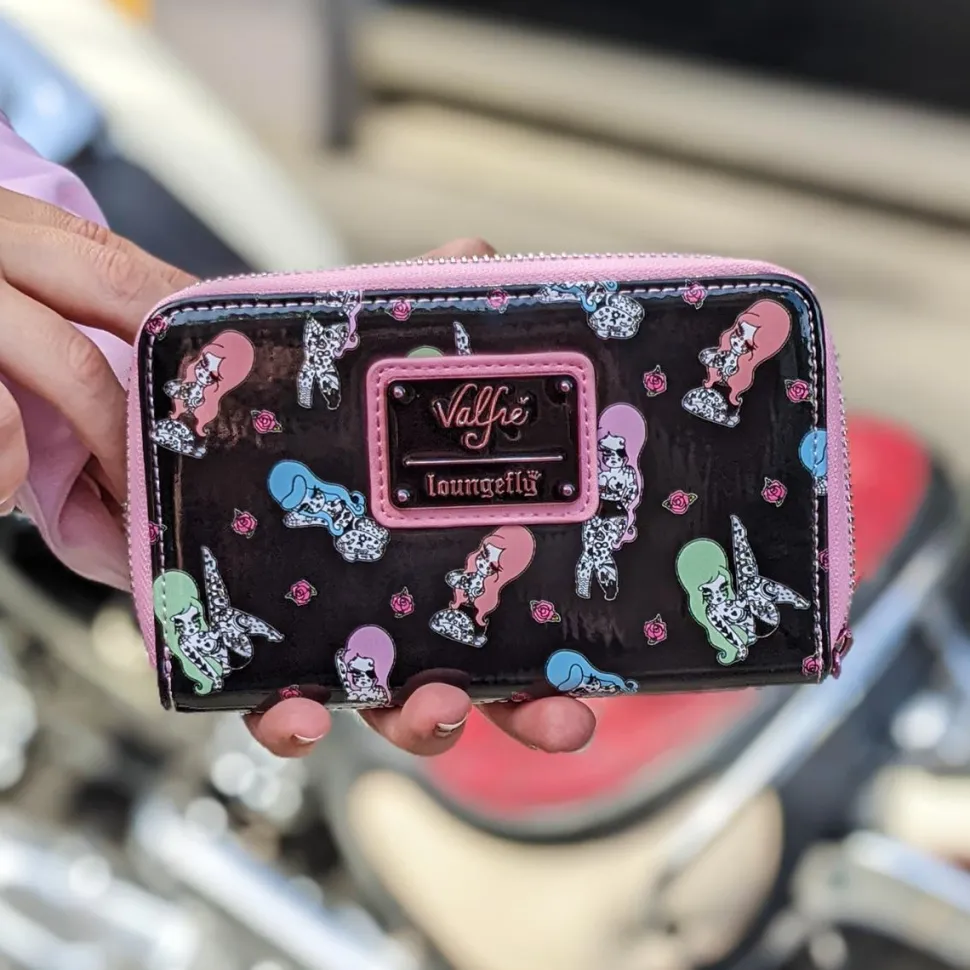 Valfre - Lucy Tattoo 4” Faux Leather Zip-Around Wallet