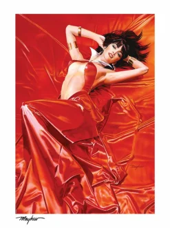 Vampirella - Vampirella: Roses for the Dead Fine Art Print by Mike Mayhew
