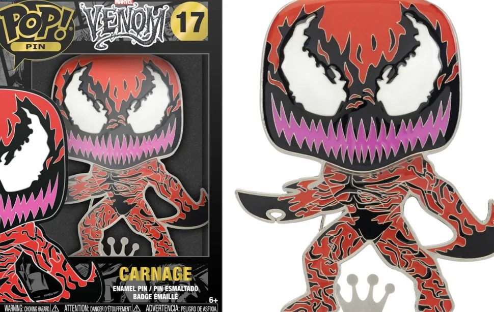Venom - Carnage 4” Pop! Enamel Pin