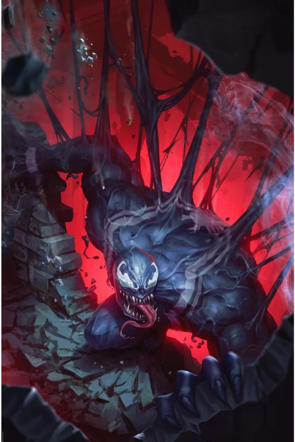 Venom - Venom (2020) #31 Variant Cover Fine Art Print by Woo Chul Lee
