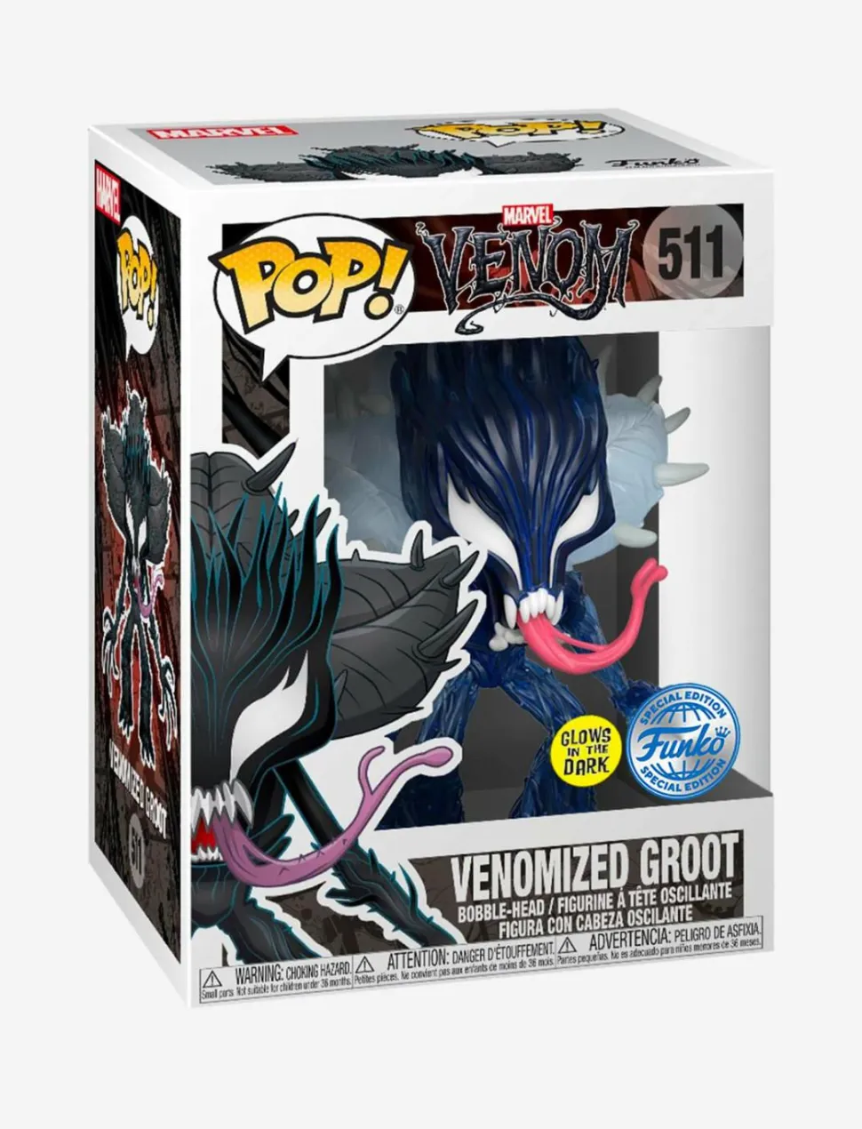 Venom - Venomized Groot Glow in the Dark Pop! Vinyl Figure & T-Shirt Box Set