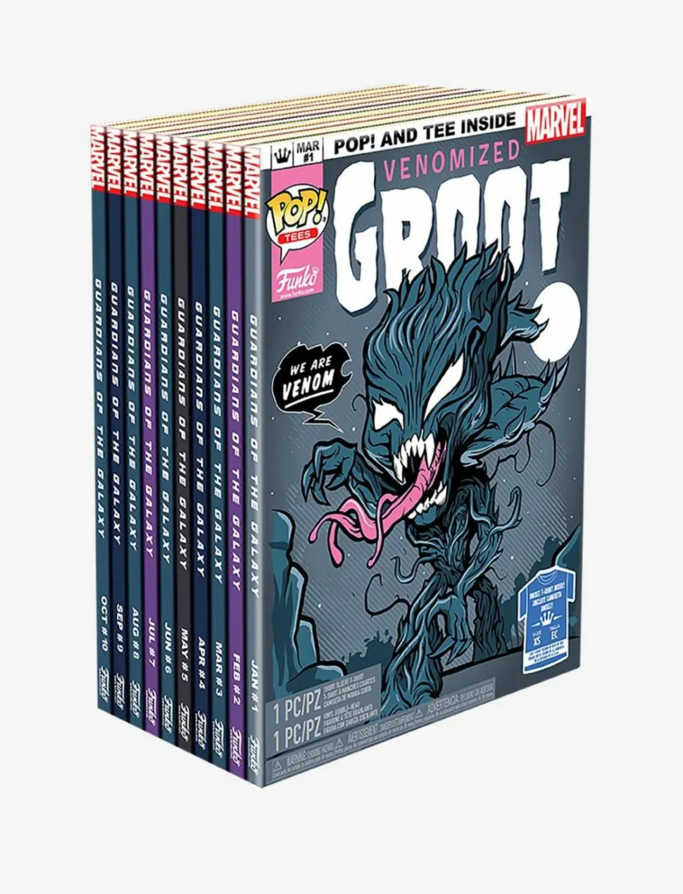 Venom - Venomized Groot Glow in the Dark Pop! Vinyl Figure & T-Shirt Box Set