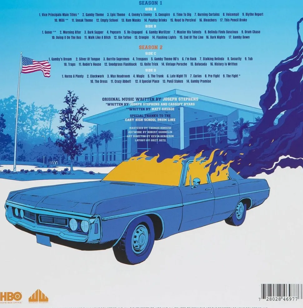 Vice Principals - Season 1 & 2 Original Television Soundtrack by Joseph Stephens 2xLP Vinyl Record (“North Jackson Warriors” and “North Jackson Tigers” Coloured Vinyls)