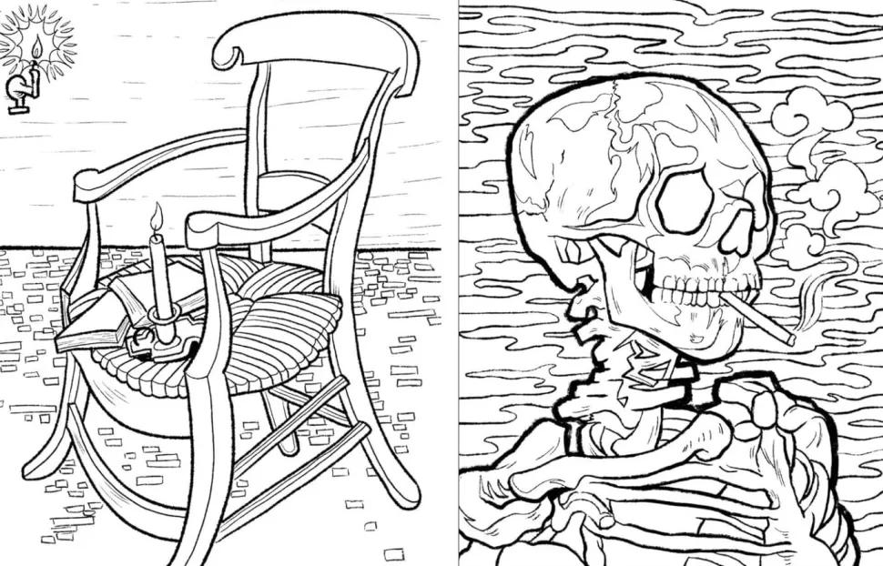 Vincent Van Gogh - Colouring Van Gogh Paperback Book