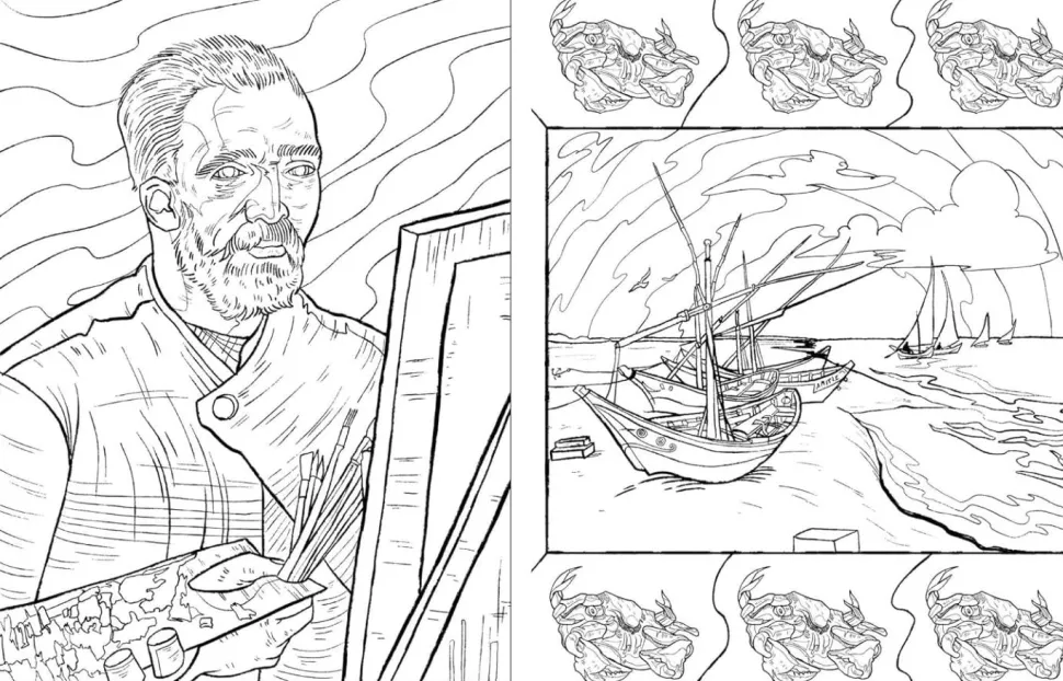 Vincent Van Gogh - Colouring Van Gogh Paperback Book