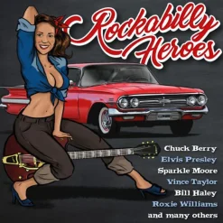 Vinyl Passion - Rockabilly Heroes LP Vinyl Record (2024 Record Store Day Exclusive Cool Blue Coloured Vinyl)