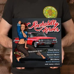Vinyl Passion - Rockabilly Heroes LP Vinyl Record (2024 Record Store Day Exclusive Cool Blue Coloured Vinyl)