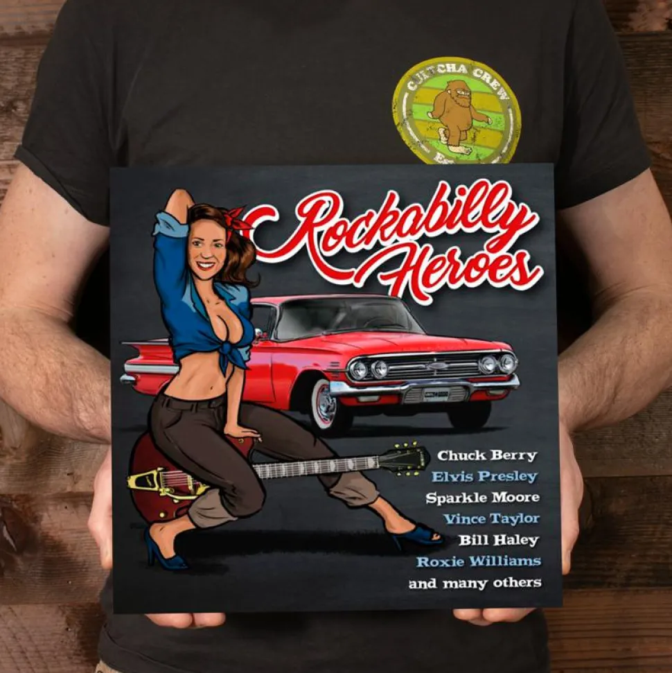 Vinyl Passion - Rockabilly Heroes LP Vinyl Record (2024 Record Store Day Exclusive Cool Blue Coloured Vinyl)