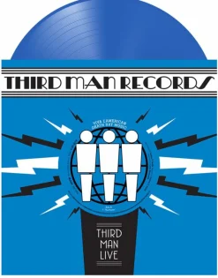 Viva L'American Death Ray Music - Live at Third Man Records 7” Split Single Vinyl Record (Translucent Blue Coloured VInyl)
