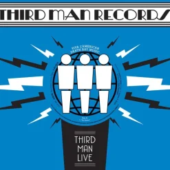 Viva L'American Death Ray Music - Live at Third Man Records 7” Split Single Vinyl Record (Translucent Blue Coloured VInyl)