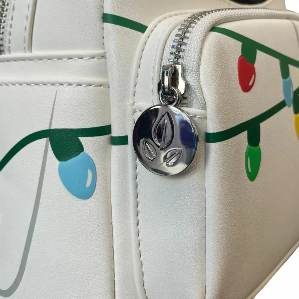 Wall-E - Eve Christmas Lights Cosplay Lenticular Glow in the Dark 10” Faux Leather Mini Backpack