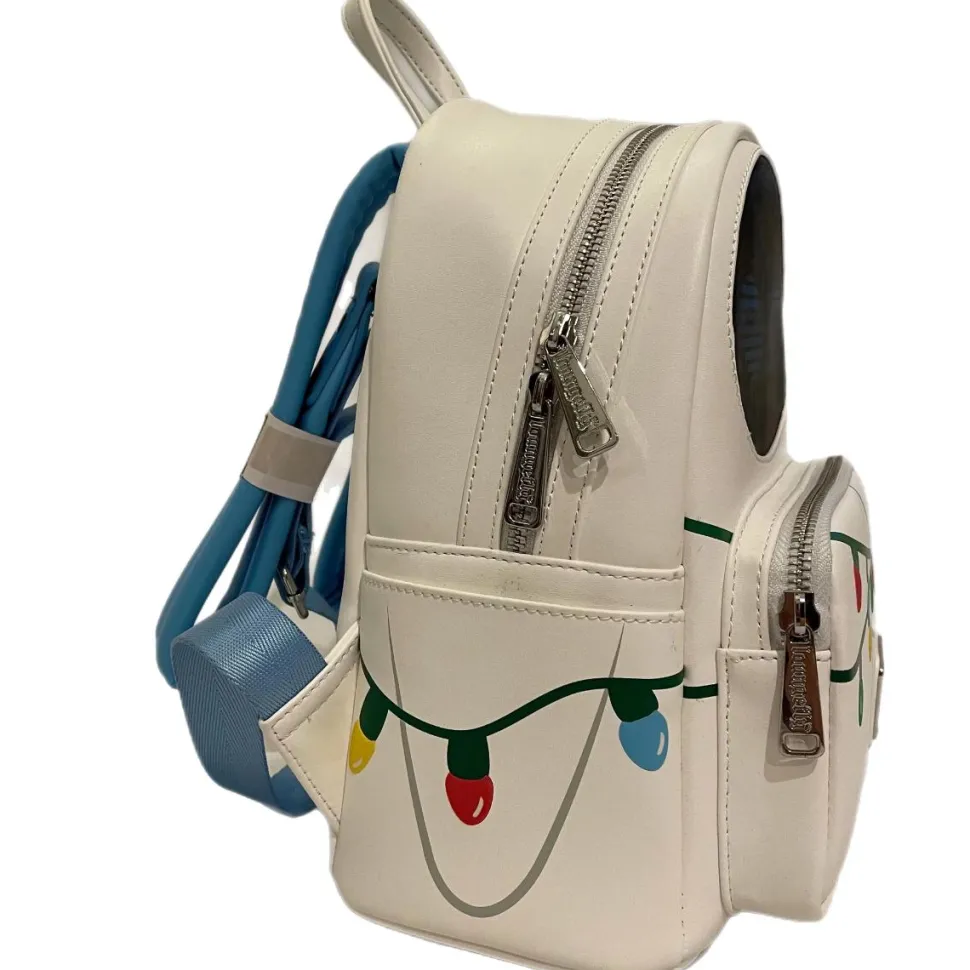 Wall-E - Eve Christmas Lights Cosplay Lenticular Glow in the Dark 10” Faux Leather Mini Backpack