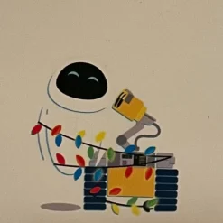 Wall-E - Eve Christmas Lights Cosplay Lenticular Glow in the Dark 10” Faux Leather Mini Backpack