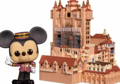 Walt Disney World: 50th Anniversary - Mickey Mouse with Hollywood Tower Hotel Pop! Town Vinyl Figure