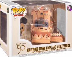 Walt Disney World: 50th Anniversary - Mickey Mouse with Hollywood Tower Hotel Pop! Town Vinyl Figure