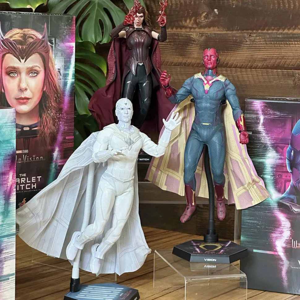 WandaVision - Vision, The Vision & The Scarlet Witch 1/6th Scale Hot Toys Action Figure Bundle (Set of 3)