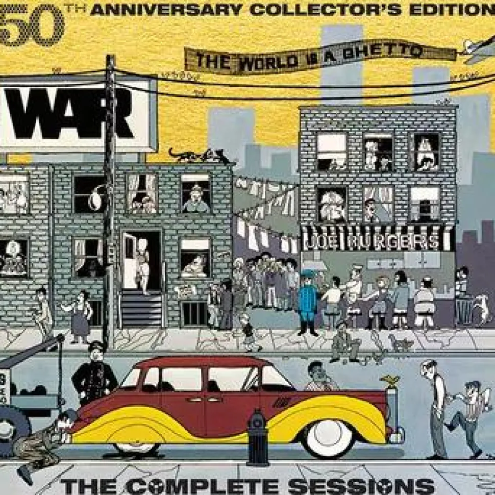 War - The World Is A Ghetto 50th Anniversary Collector’s Edition 5xLP Vinyl Record (2023 Record Store Day Black Friday Exclusive Gold Coloured Vinyl)