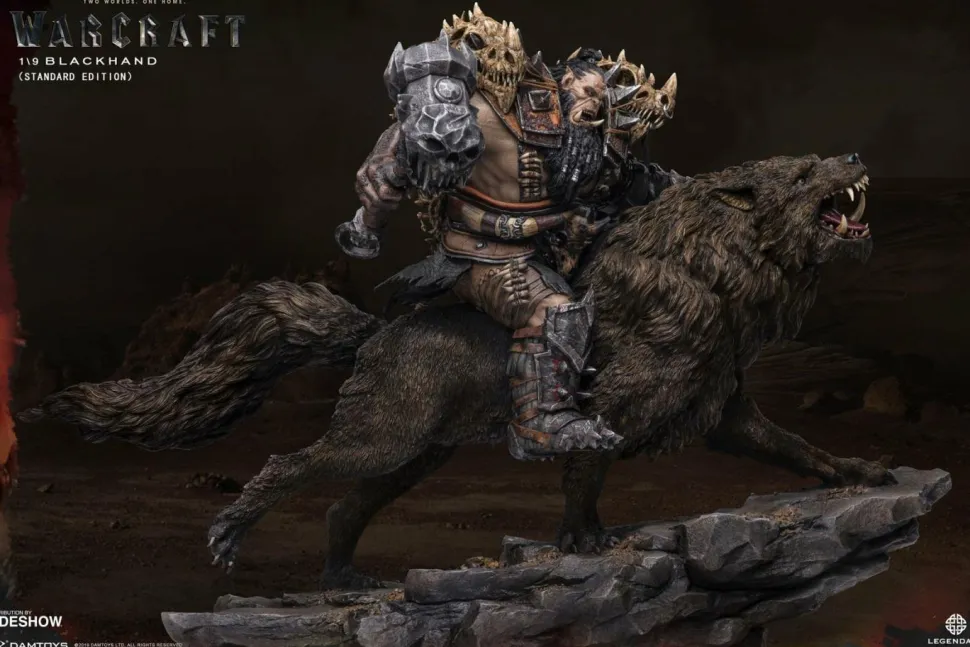 Warcraft - Blackhand Riding Wolf 10” Statue
