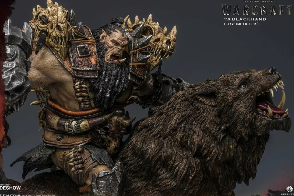 Warcraft - Blackhand Riding Wolf 10” Statue