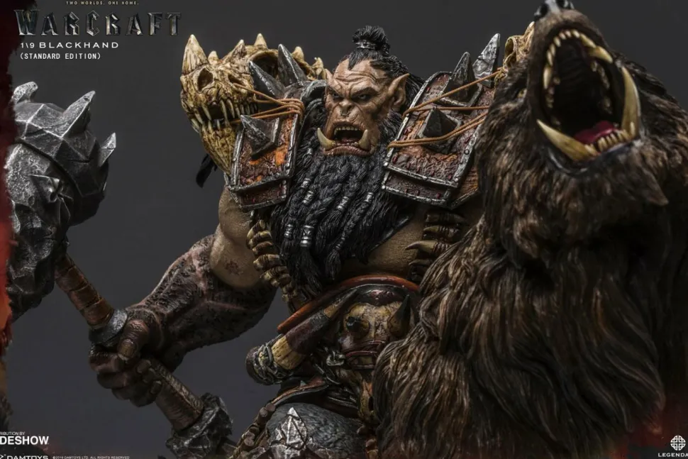 Warcraft - Blackhand Riding Wolf 10” Statue
