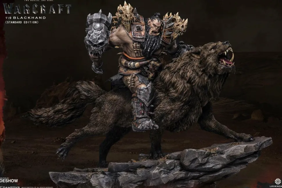 Warcraft - Blackhand Riding Wolf 10” Statue