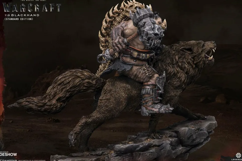 Warcraft - Blackhand Riding Wolf 10” Statue