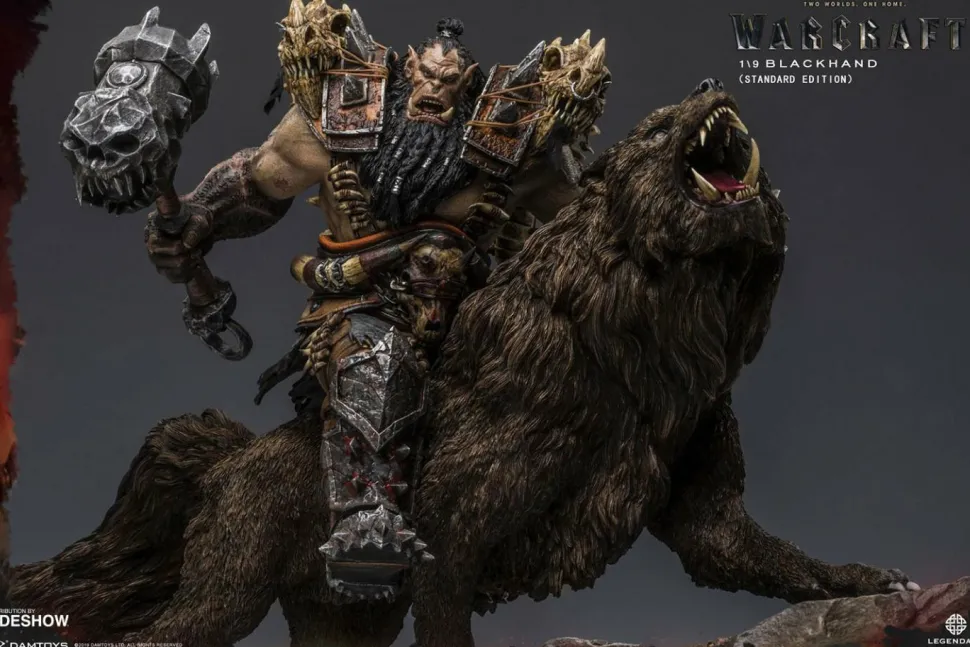 Warcraft - Blackhand Riding Wolf 10” Statue