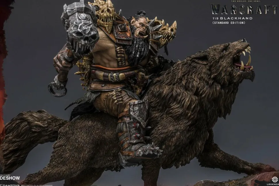 Warcraft - Blackhand Riding Wolf 10” Statue